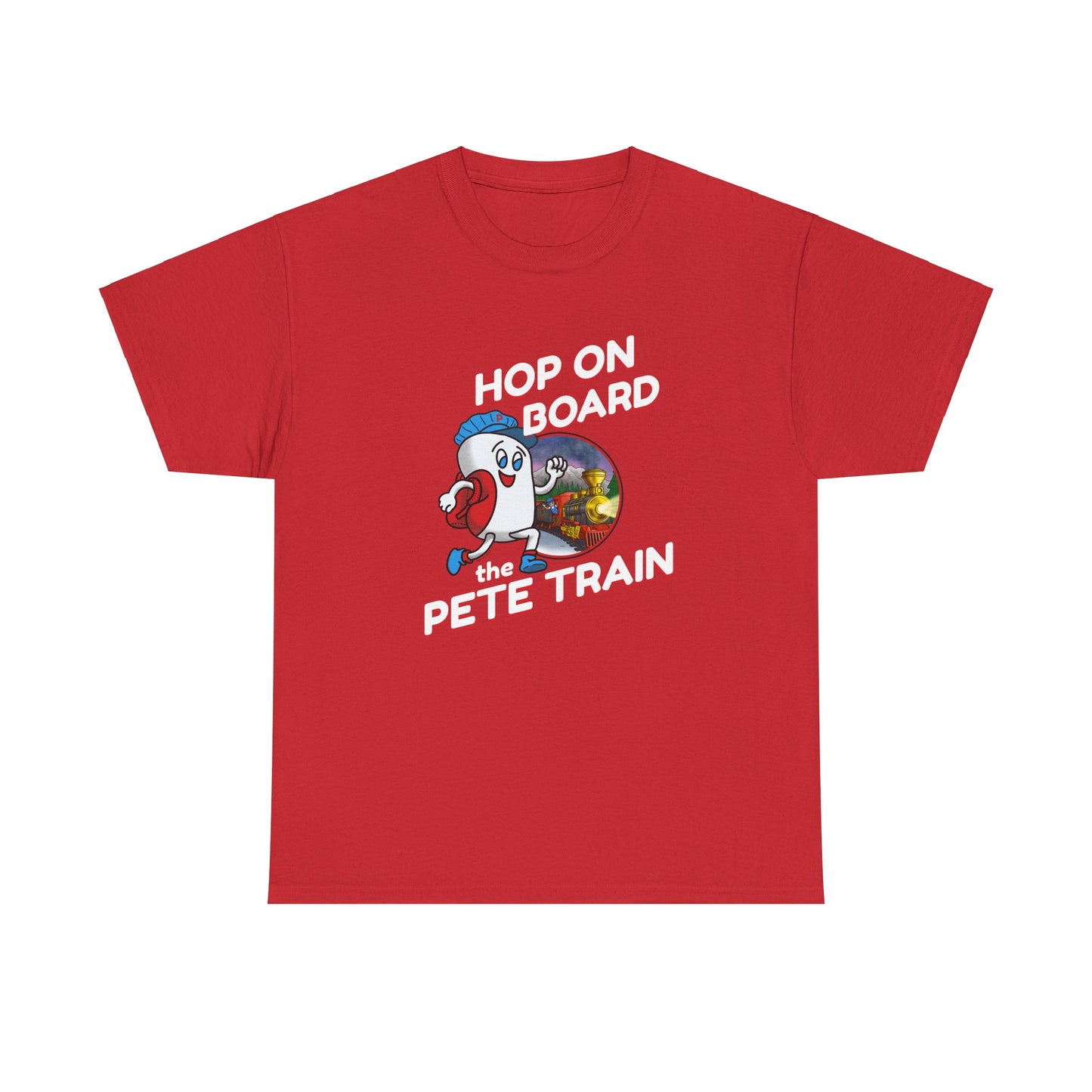 Hop On Board the Pete Train (Hoilday Exclusive) / Unisex Heavy Cotton Tee