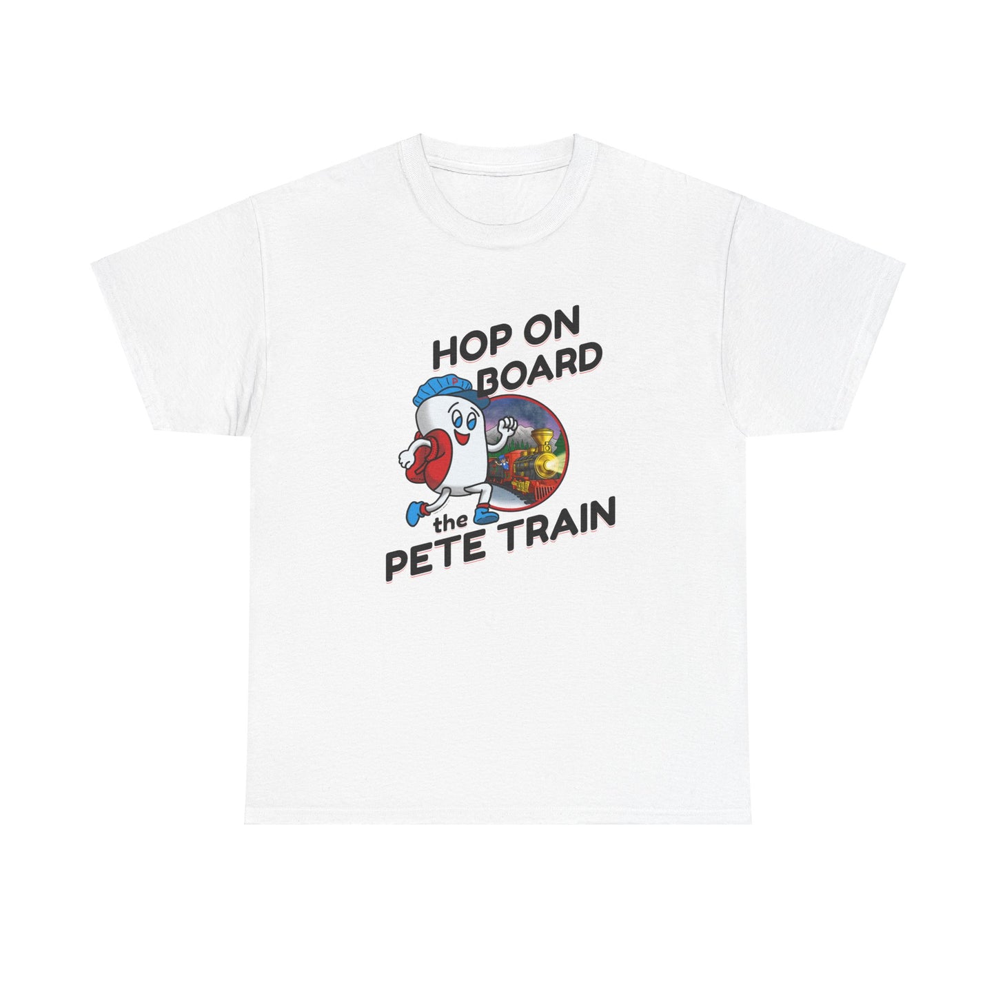 Hop On Board the Pete Train (Hoilday Exclusive) / Unisex Heavy Cotton Tee