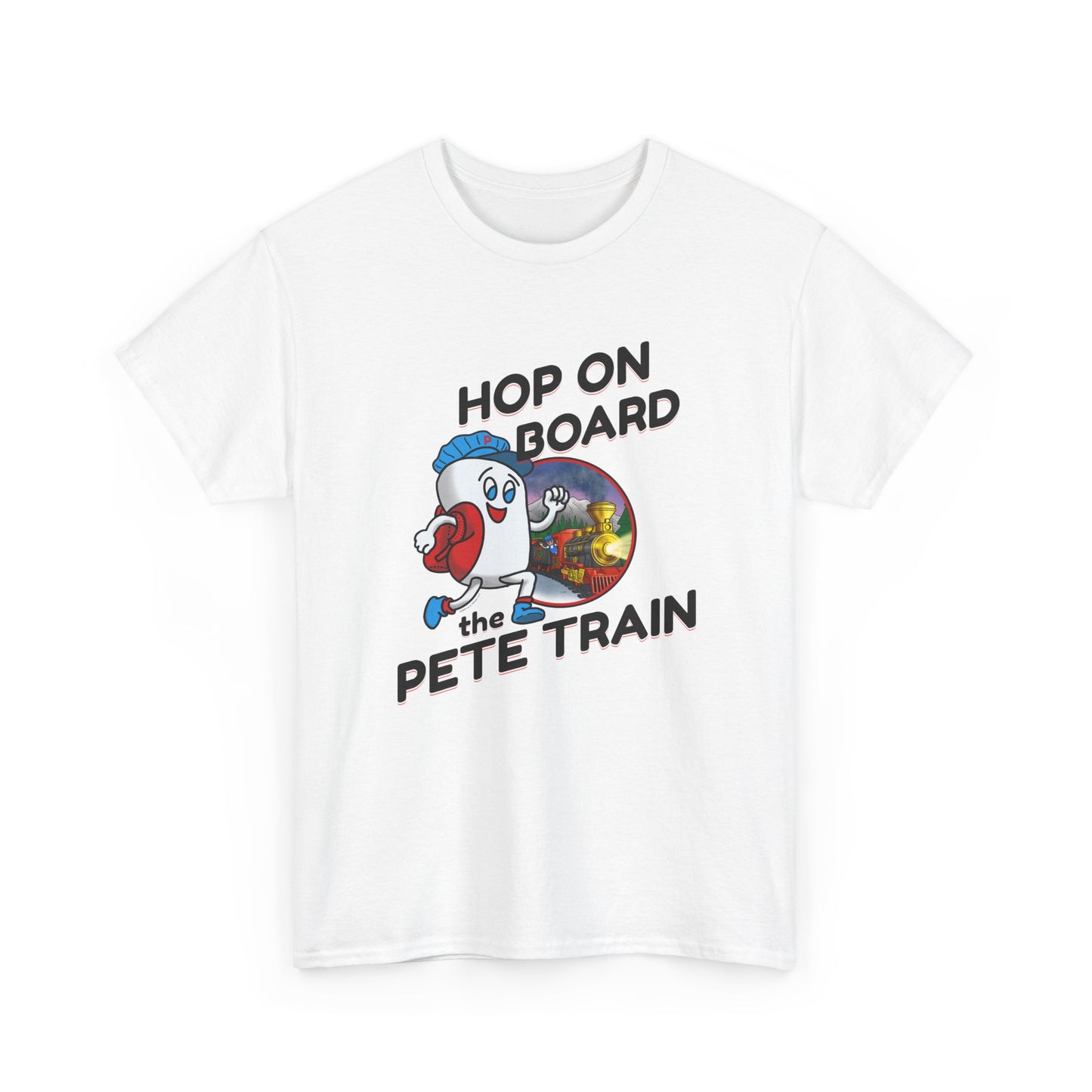 Hop On Board the Pete Train (Hoilday Exclusive) / Unisex Heavy Cotton Tee