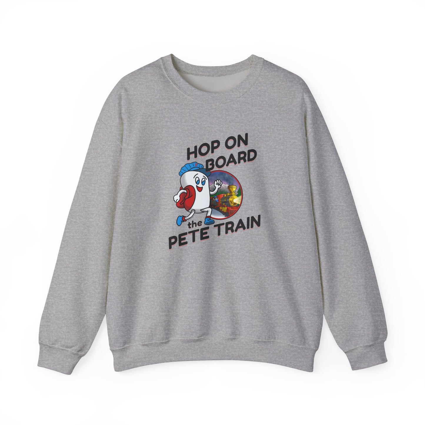 Hop On Board the Pete Train (Holiday Exclusive) | Unisex Heavy Blend™ Crewneck Sweatshirt