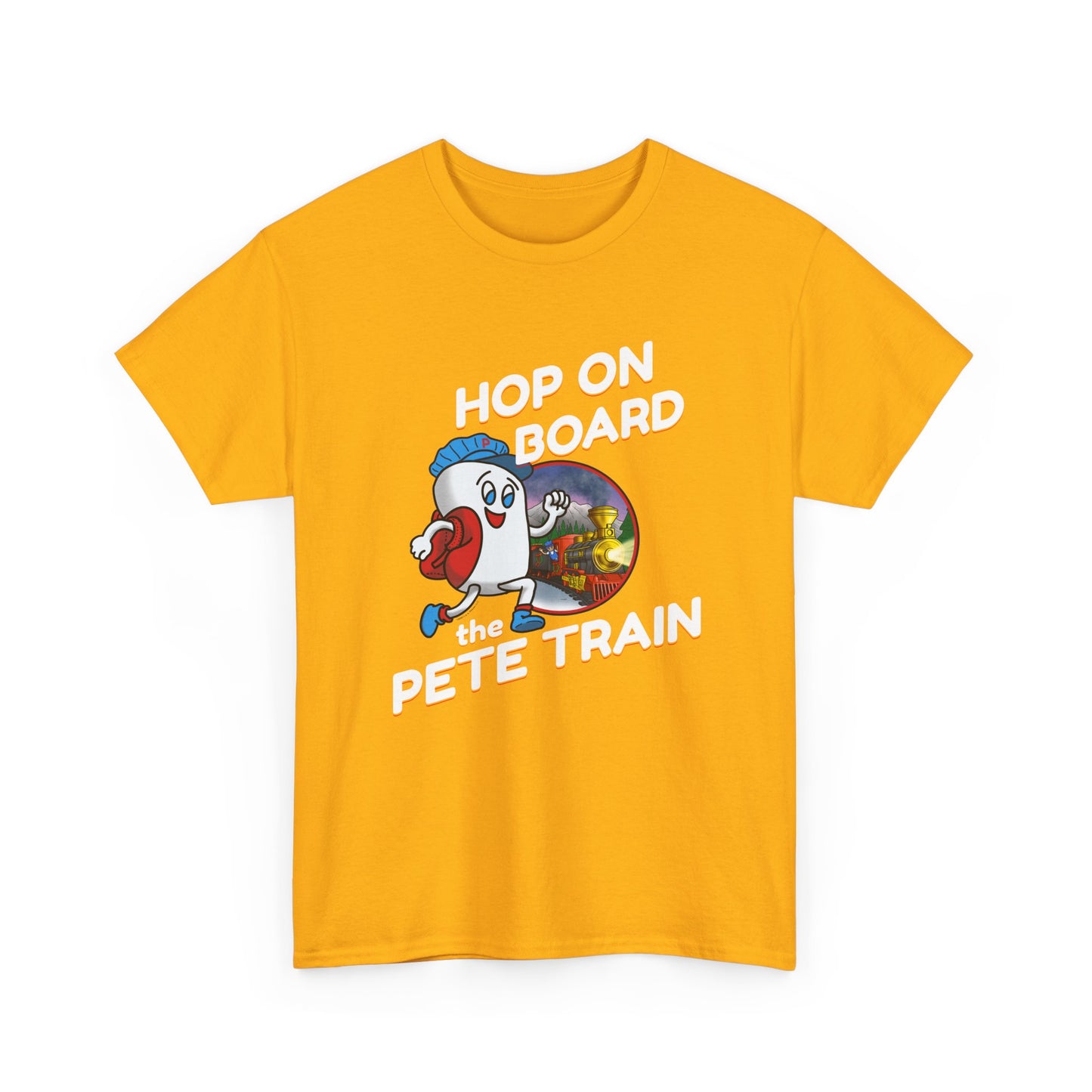 Hop On Board the Pete Train (Hoilday Exclusive) / Unisex Heavy Cotton Tee