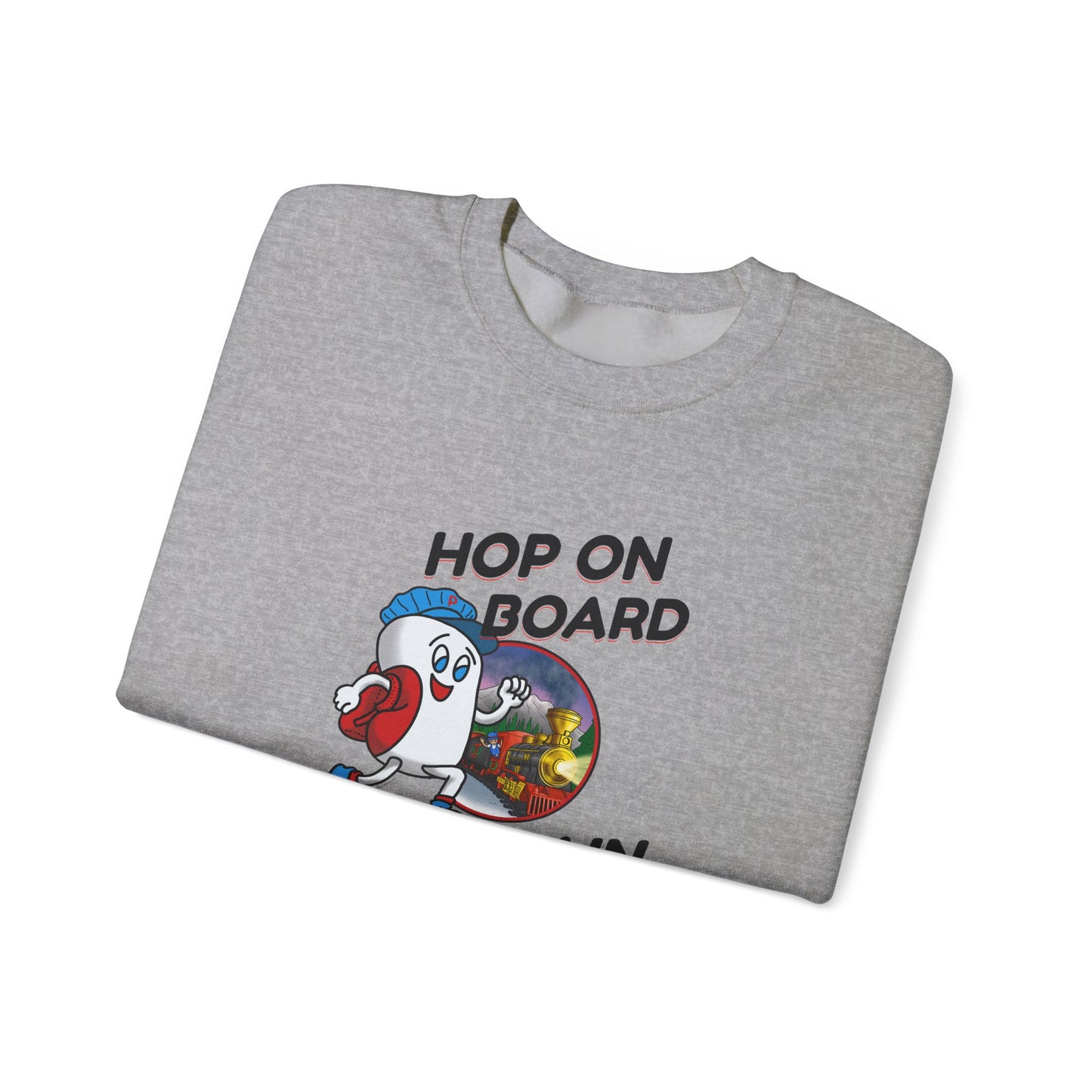 Hop On Board the Pete Train (Holiday Exclusive) | Unisex Heavy Blend™ Crewneck Sweatshirt