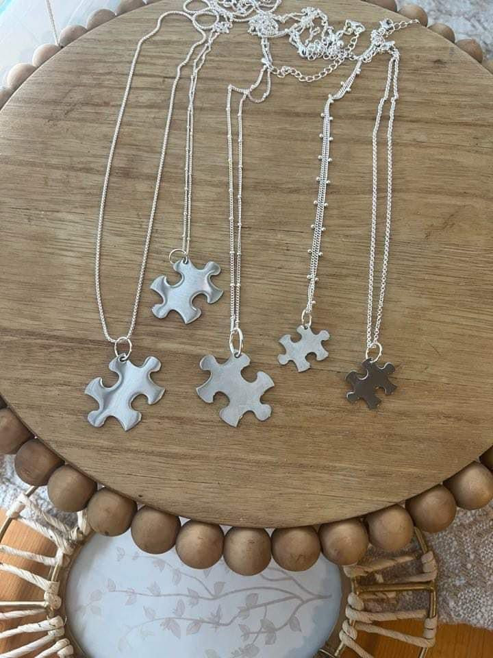 Puzzle Piece Chain Necklaces