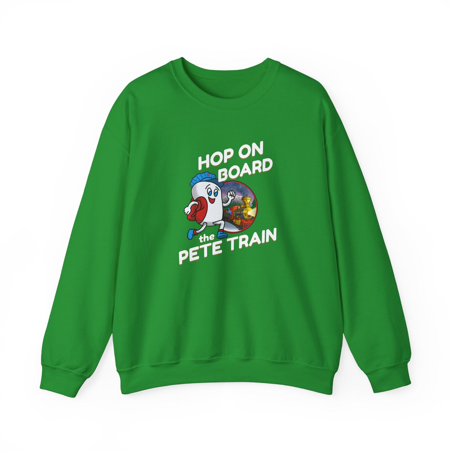 Hop On Board the Pete Train (Holiday Exclusive) | Unisex Heavy Blend™ Crewneck Sweatshirt