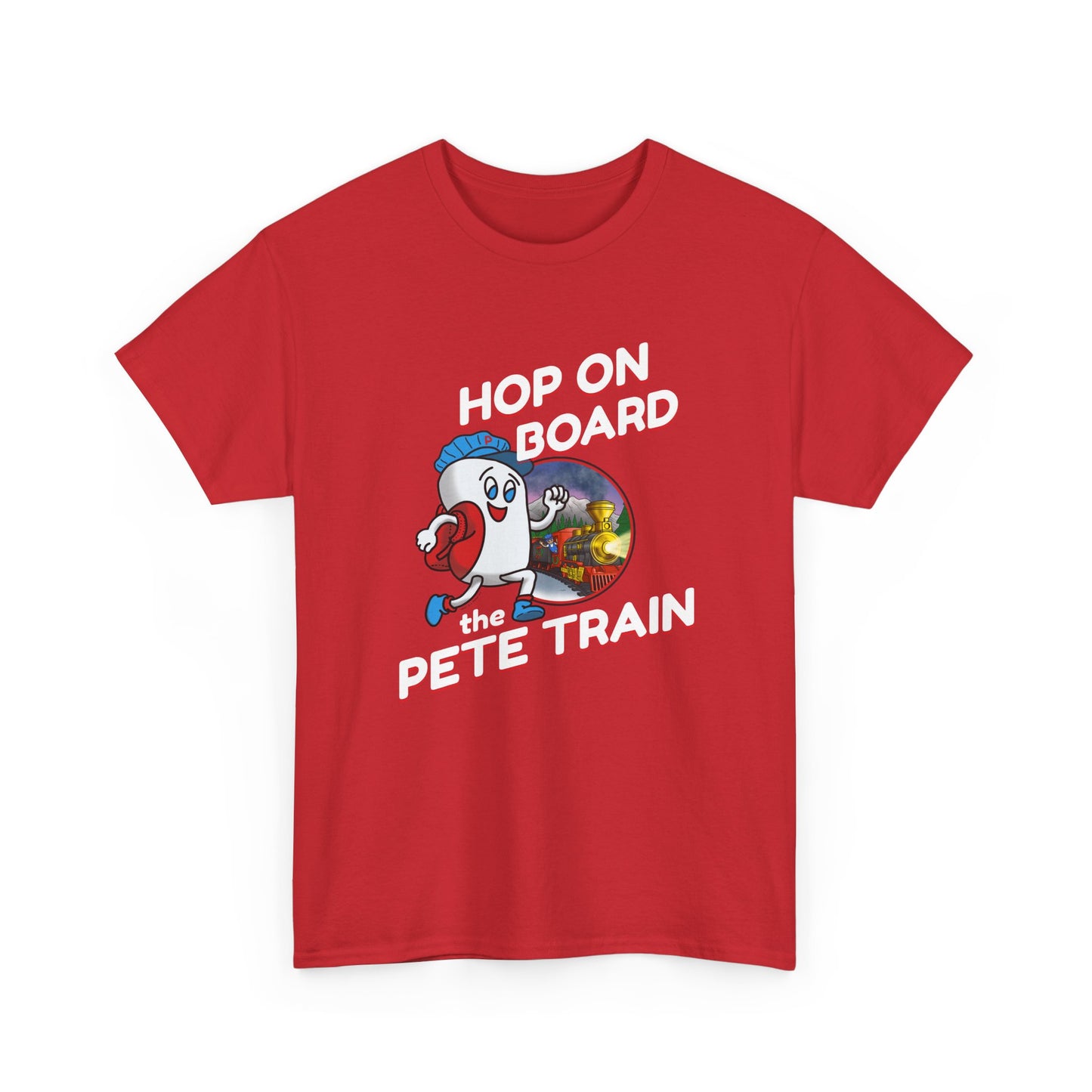 Hop On Board the Pete Train (Hoilday Exclusive) / Unisex Heavy Cotton Tee
