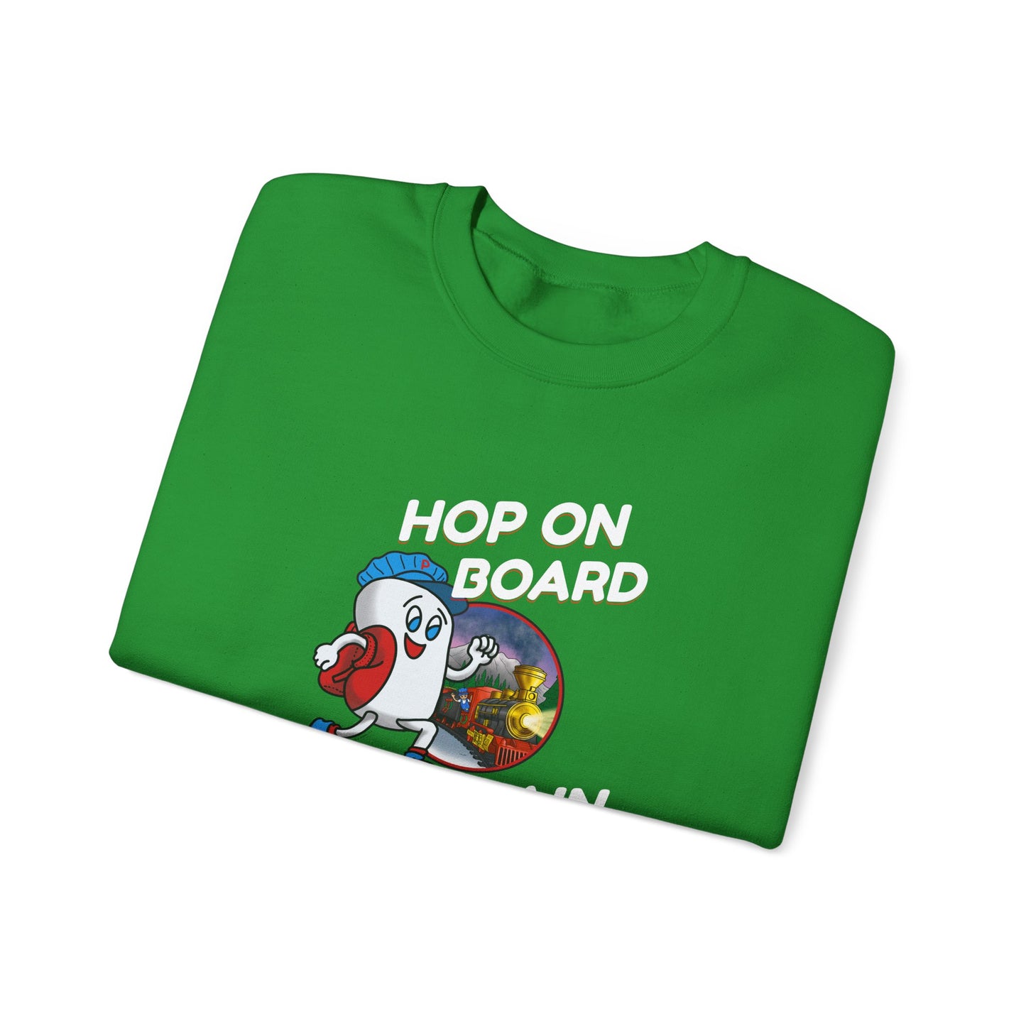 Hop On Board the Pete Train (Holiday Exclusive) | Unisex Heavy Blend™ Crewneck Sweatshirt