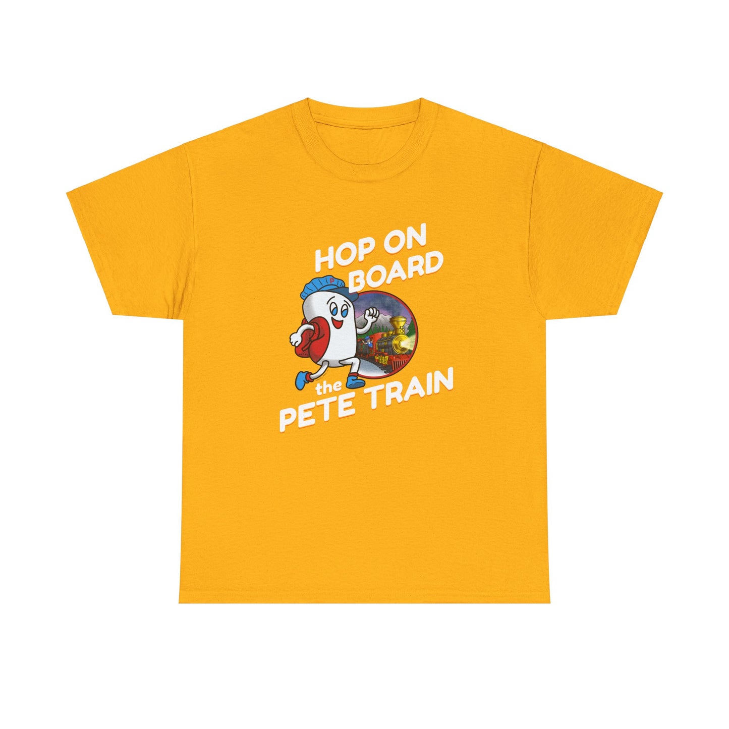 Hop On Board the Pete Train (Hoilday Exclusive) / Unisex Heavy Cotton Tee