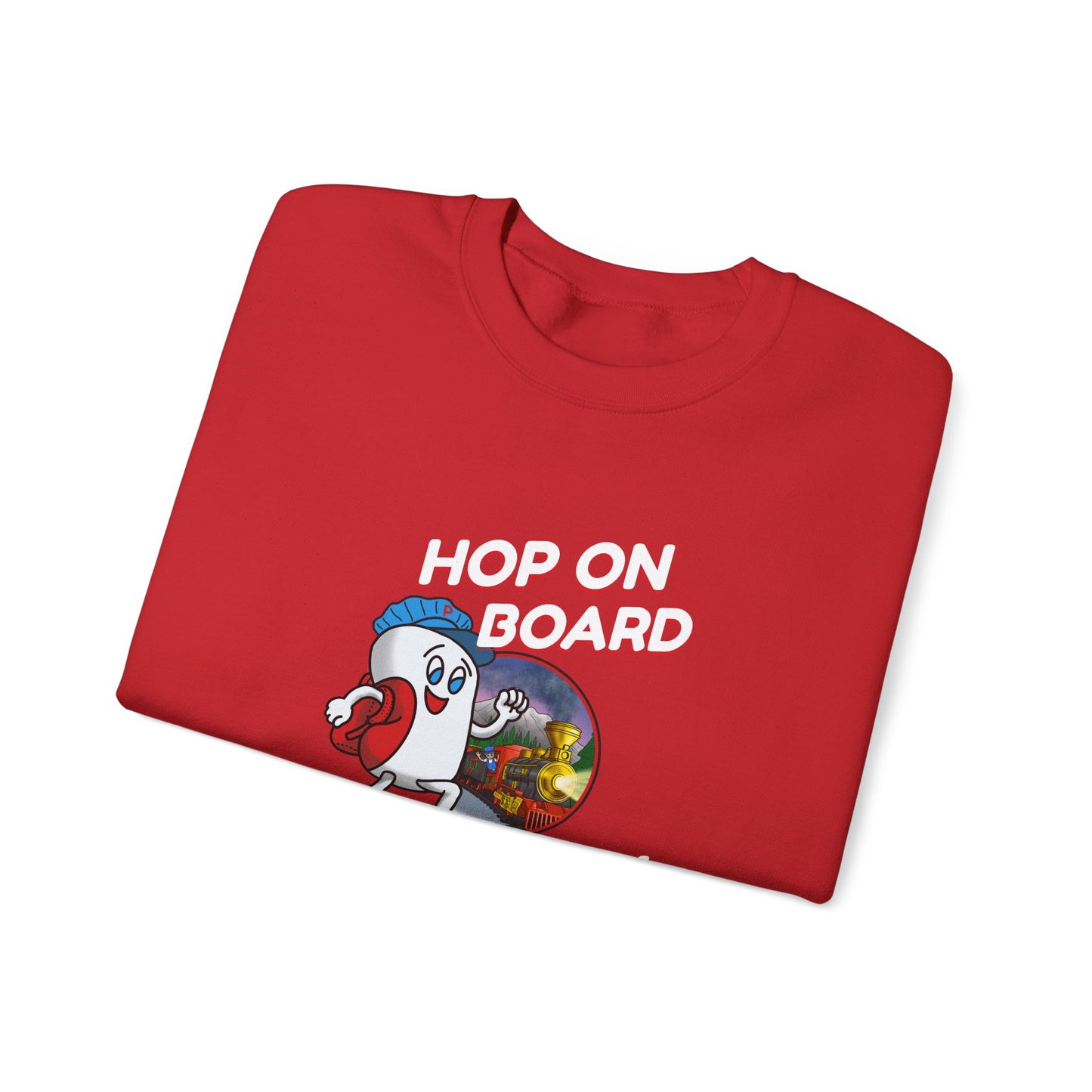 Hop On Board the Pete Train (Holiday Exclusive) | Unisex Heavy Blend™ Crewneck Sweatshirt