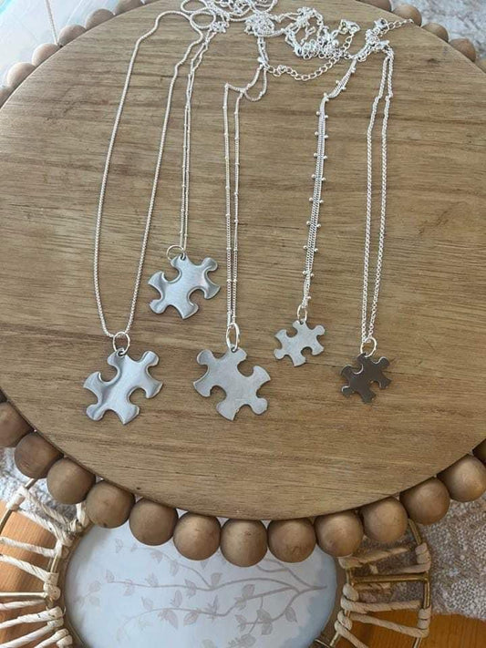Puzzle Piece Chain Necklaces